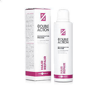 HAIR REPAIR RECONSTRUCTION MOUSSE Double Action Haircompany – regeneračná pena na vlasy 200 ml.