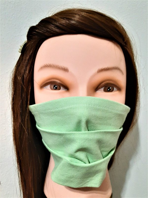 Bavlnené ochranné rúško tváre/zelené