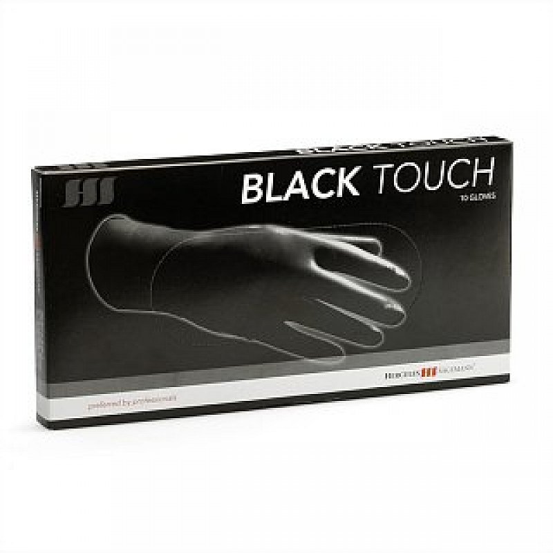 Black Touch Bravehead – latexové nepudrové rukavice, M, 10 ks