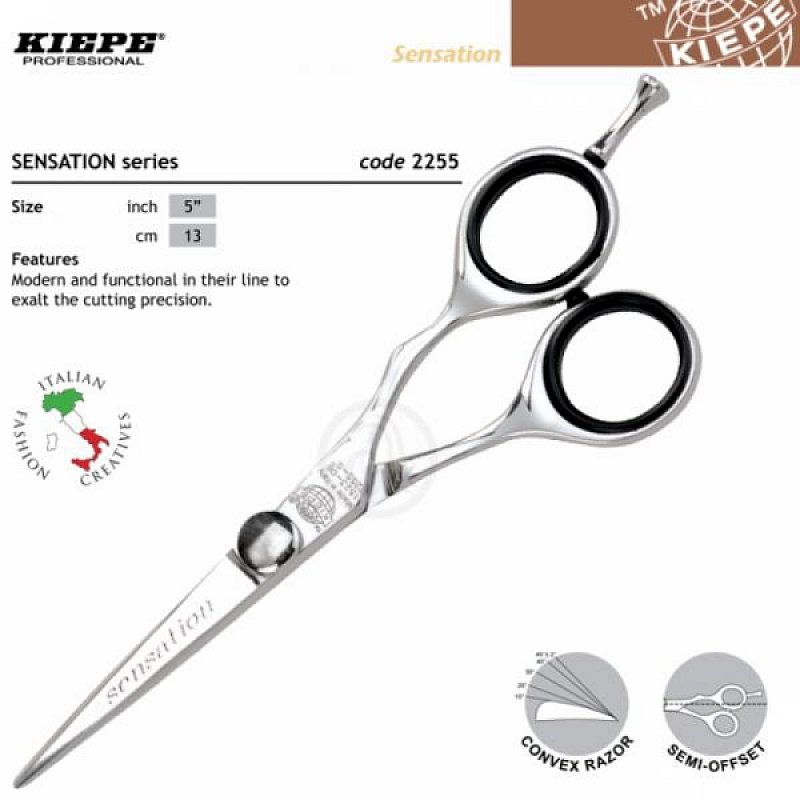 SENSATION HAIR SCISSORS Kiepe 2255/5´´ - profesionálne kadernícke nožnice